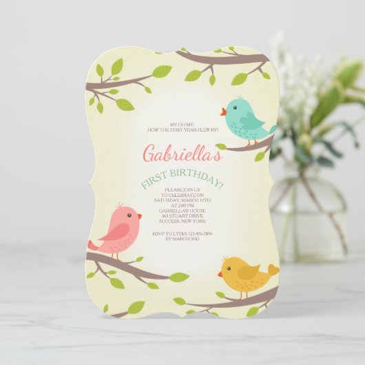 Invitation d'oiseaux de printemps (Debout devant)