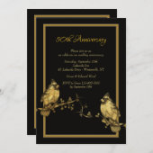 Invitation d'Oiseaux d'or (Devant / Derrière)