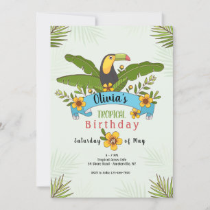Invitation d'oiseaux du Toucan