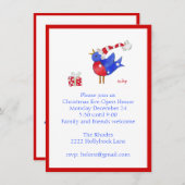 Invitation d'oiseaux et d'arbres (Devant / Derrière)