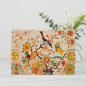 Invitation d'oiseaux et de papillons (Debout devant)