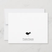 Invitation d'oiseaux noirs et de dentelle (Devant)