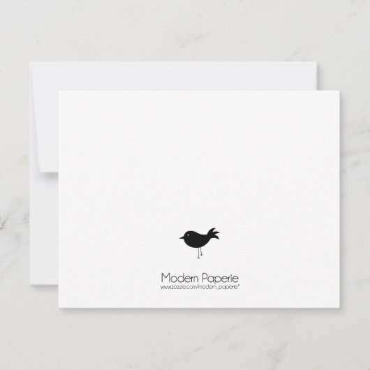 Invitation d'oiseaux noirs et de dentelle (Devant)