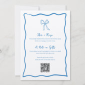 Invitation Dolce Vita All in One Fête des mariées manuscrite (Dos)