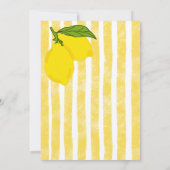 Invitation Dolce vita jaune citrons italien douche nuptiale (Dos)