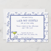 Invitation Dolce Vita Limoncello mariage italien (Devant)