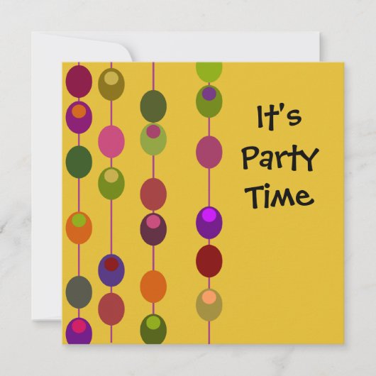 Invitation d'olives de cocktail (Devant)