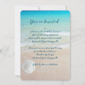 Invitation Dollar de la répétition de sable Dîner plage à thè (Devant)