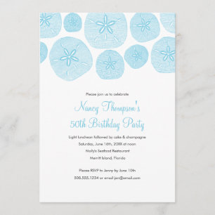 Invitation Dollar de sable 50e anniversaire de fête Invitatio