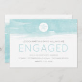 Invitation Dollar de sable d'aquarelle (Devant / Derrière)