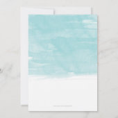 Invitation Dollar De Sable D'Aquarelle (Dos)