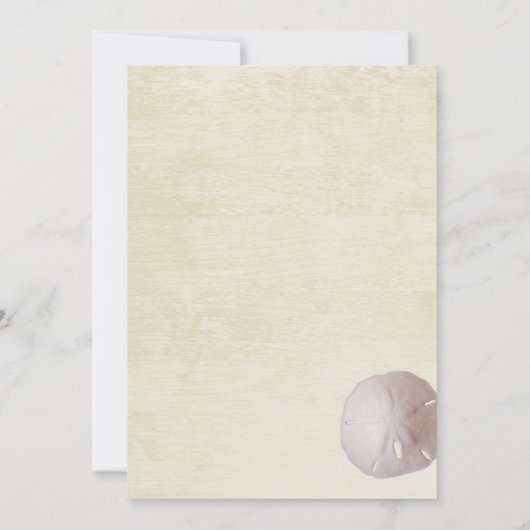 Invitation Dollar de sable et Fête des mariées de dentelle d' (Dos)