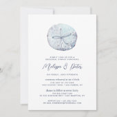 Invitation Dollar du sable | Dîner de répétition sur la plage (Devant)