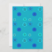 Invitation Dollars de sable bleu Joyeux anniversaire (Dos)