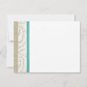 Invitation Dollars de Sable en Dentelle et Perle (Dos)