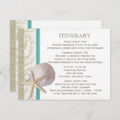 Invitation Dollars de Sable en Dentelle et Perle (Devant / Derrière)