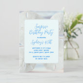 Invitation Dollars de Sable Fête d'Anniversaire (Debout devant)