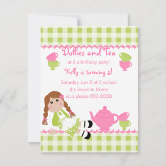 Invitation Dollies Tea Party