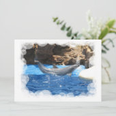 Invitation Dolphin Tricks (Debout devant)