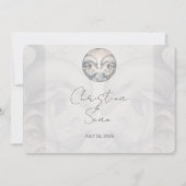 Invitation Dolphins Whimsy moderne Mariage couleur neutre (Devant)