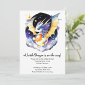 Invitation Domaine des dragons : Baby shower (Debout devant)