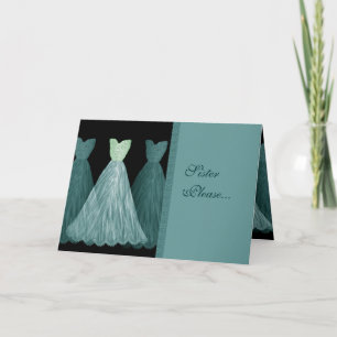 Invitation Domestique de SOEUR d'invitation d'honneur - robes