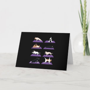 Invitation Don de chien French Bulldog Yoga Lovely