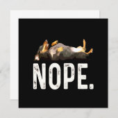 Invitation Don de chien| Mlle Dachshund. Non. (Devant / Derrière)