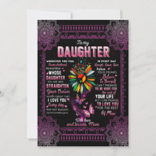 Invitation Don de fille   Lettre À Ma Fille De Maman