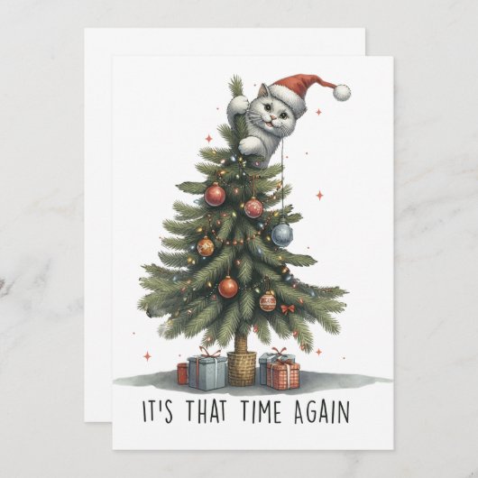 Invitation Don de Noël C'est cette fois de plus (Devant / Derrière)