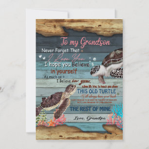 Invitation Don Grandson  Lettre à mon petit-fils de grand-pèr