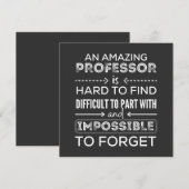 Invitation Don Pour Professeur, Professeur Don (Devant / Derrière)