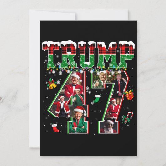 Invitation Donald Trump 47e président 2024 Noël Père Noël (Devant)