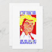 Invitation donald trump a perdu les élections (Devant / Derrière)