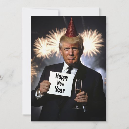 Invitation Donald Trump célèbre le style du Nouvel An (Devant)