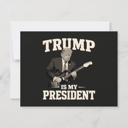 Invitation Donald Trump est mon président (Dos)