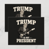 Invitation Donald Trump est mon président (Devant / Derrière)