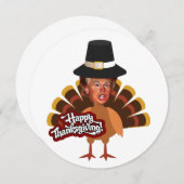 Invitation donald trump thanksgiving turkey (Devant / Derrière)