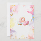 Invitation Donat fête de l'aquarelle à deux ans (Dos)