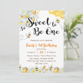 Invitation Donc, Sweet To Be One 1st Birthday (Debout devant)
