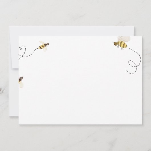 Invitation Donc, Sweet To Bee Un Anniversaire Photo Invitatio (Dos)