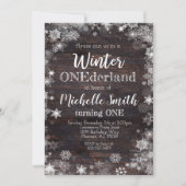 Invitation d'ONEderland d'hiver, ęr anniversaire, (Devant)