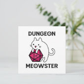 Invitation Donjon Meowster Chat Drôle (Debout devant)