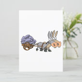 Invitation Donkies Tirant Un Panier