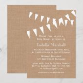 Invitation donnante un petit coup de baby shower (Devant / Derrière)