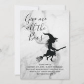 Invitation Donne-moi tous les Boos Marble Halloween Party (Devant)