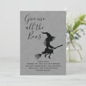 Invitation Donne-moi toute la fête d'Halloween de Boos Linen (Debout devant)