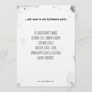 Invitation Donnez-nous un signe de votre présence Halloween