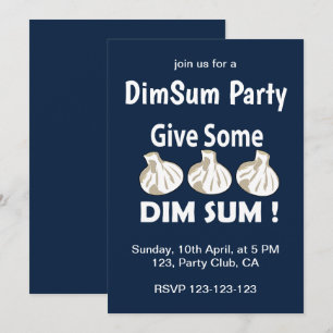 Invitation Donnez une fête de dim sum