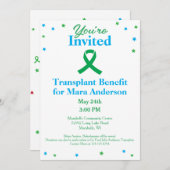 Invitation Dons d'organes Transplantation Collecte de fonds I (Devant / Derrière)